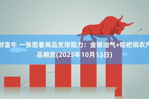 财富牛 一张图看商品支撑阻力：金银油气+铂钯铜农产品期货(2025年10月13日)